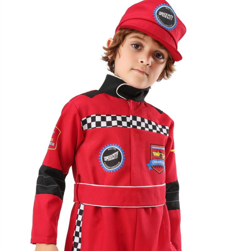 Sports Equipment For Boys - Boy Red Racer Cosplay Costume Halloween