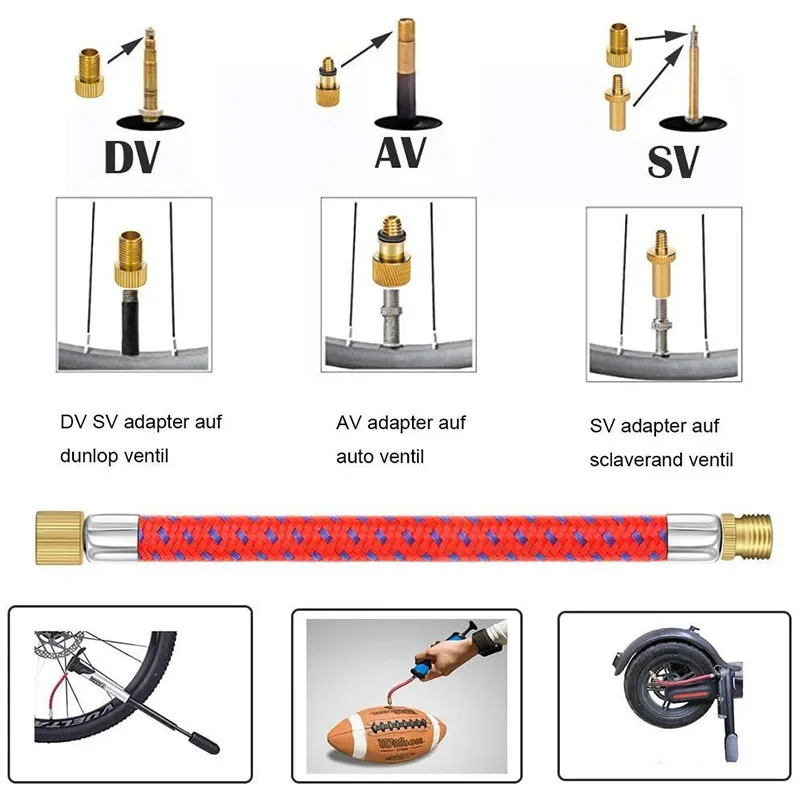 21/26PCS Bike Tire Inflator Ki - огляд і ціна Basketball Pump Needle