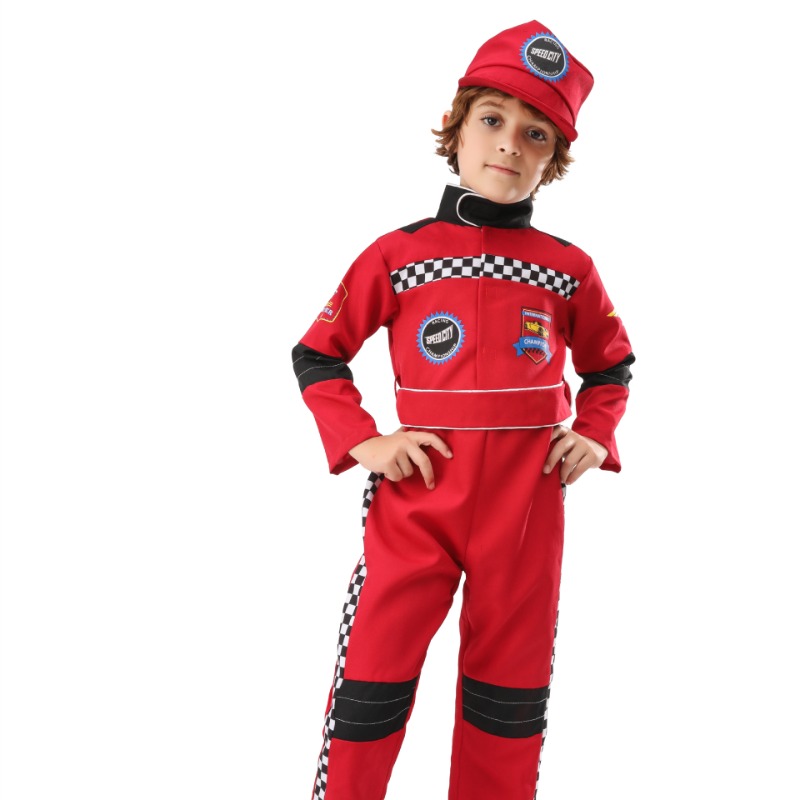 Boy Red Racer Cosplay Costume  - огляд і ціна Sports Equipment For Boys